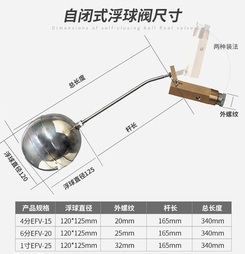 Ilaike stainless steel float valve water tank water tower water inlet 4 minutes 6 minutes 1 inch automatic liquid level switch water level control