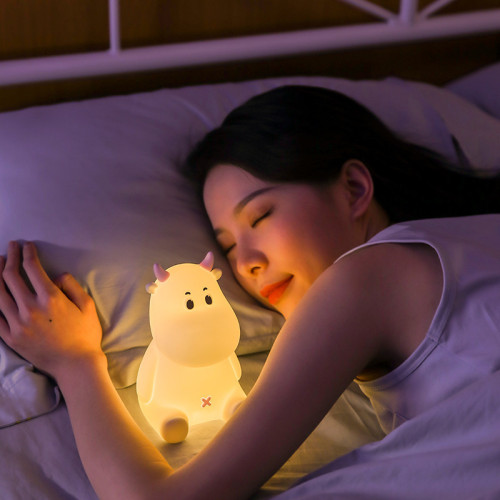 Colorful Silica Silicone Lamp Paipa Induction USB Charging Bedside Night Light Colorful Sleep Timed Breathing Lamp