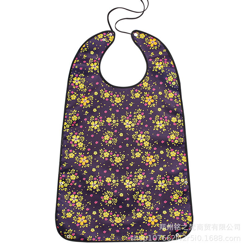 Amazon Venta caliente transfronteriza suministro de saliva de edad avanzada toalla comer anti-sucio artefacto babero de edad avanzada a prueba de agua anti-aceite