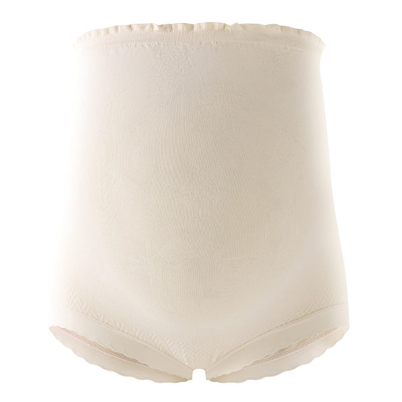 Cuidado de la ropa interior para mujeres embarazadas, entrepierna de seda, embarazo medio y tardío, cintura alta, abdomen, ropa interior delgada de verano, refrescante