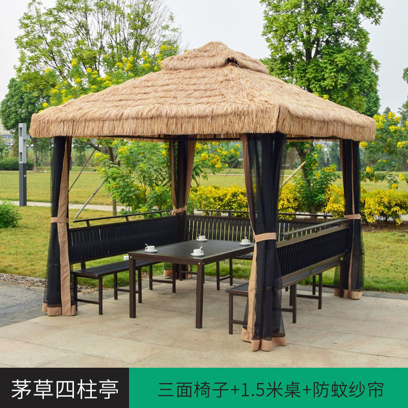 3*3+3면의자+테이블+거즈커튼