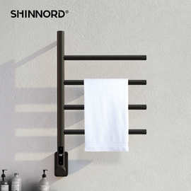 明暗装电热毛巾架烘干架代发浴室打孔置物架不锈钢电加热毛巾架