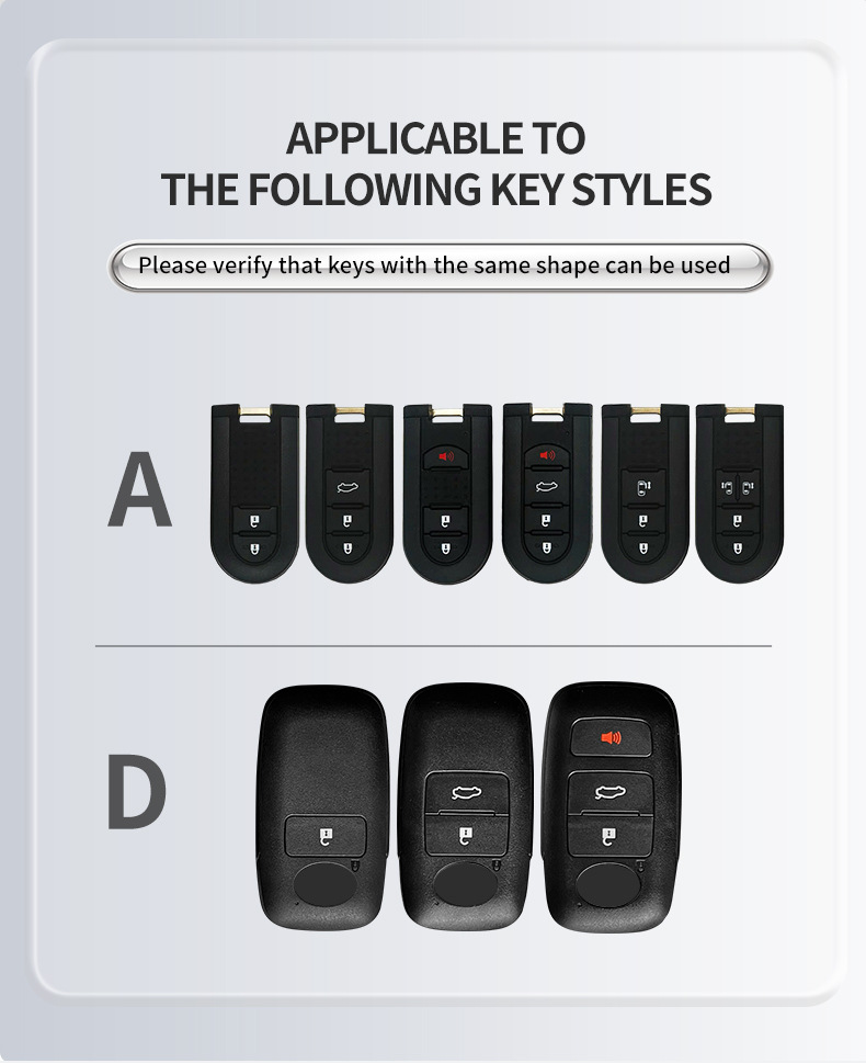 Suitable for North Deer Car Key Cover Perodua Toyota Remote Control Car Key Case Protective Cover for Men and Women
