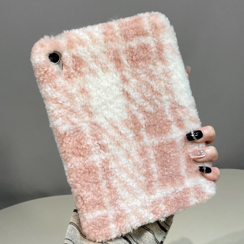 Autumn and Winter Plush Protective Case Suitable for Apple iPad Pro1 Air Mini7/8 Huawei Honor Tablet, Customized