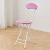 Pink and white frame enlarged and reinforced round stool---slow and smooth