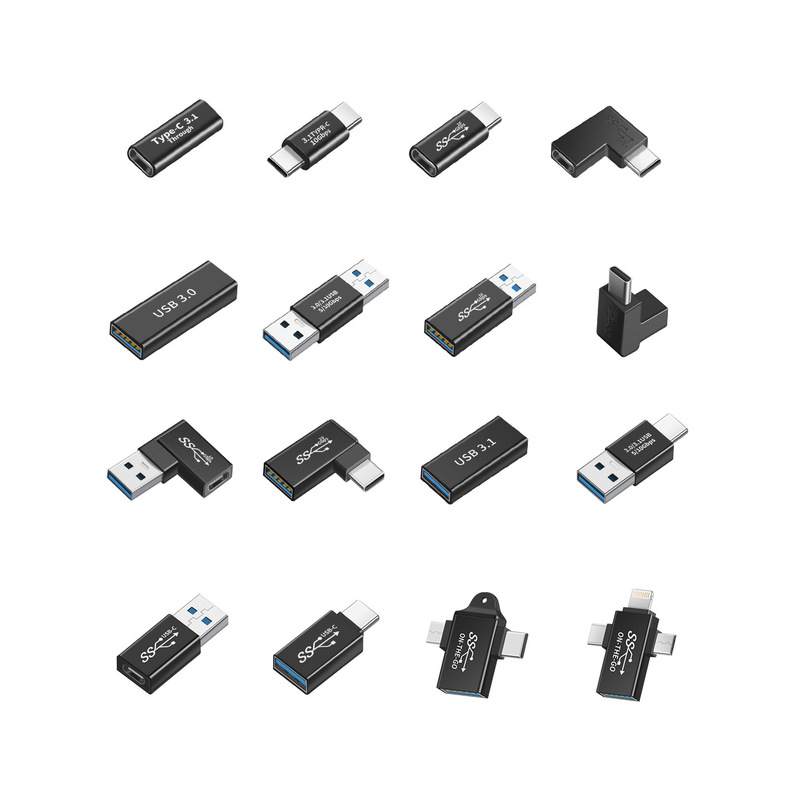 USBアダプタtypecコンバータ公対母データケーブルu型側曲げストレートヘッド母対母延長器OTG|undefined