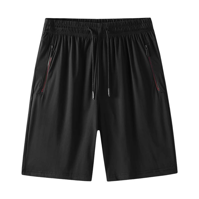 9507 Summer Thin Ice Silk Shorts Half-Length Pants Men's Beach Pants Loose Men's Pants Running Sports Shorts Quick-Drying