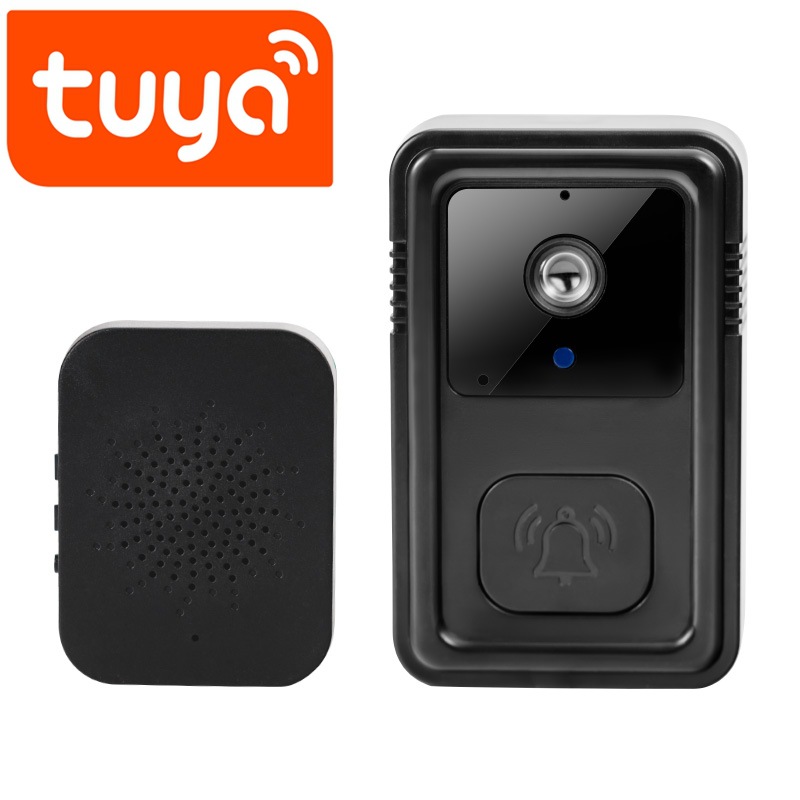 Timbre de video TUYA de bajo consumo WIFI Timbre inalámbrico HD Seguridad inteligente para el hogar Intercomunicador graffiti transfronterizo