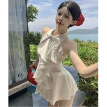 荷叶边无袖衬衫上衣女2025夏季新款法式气质中长款收腰修身衬衣女