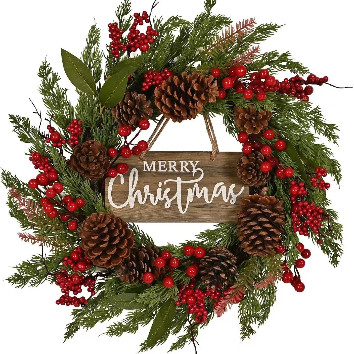 Flowers 26 inch artificial door garland for exterior decoration for…