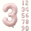 OPP, 40 дюймов, розовый, цифра 3