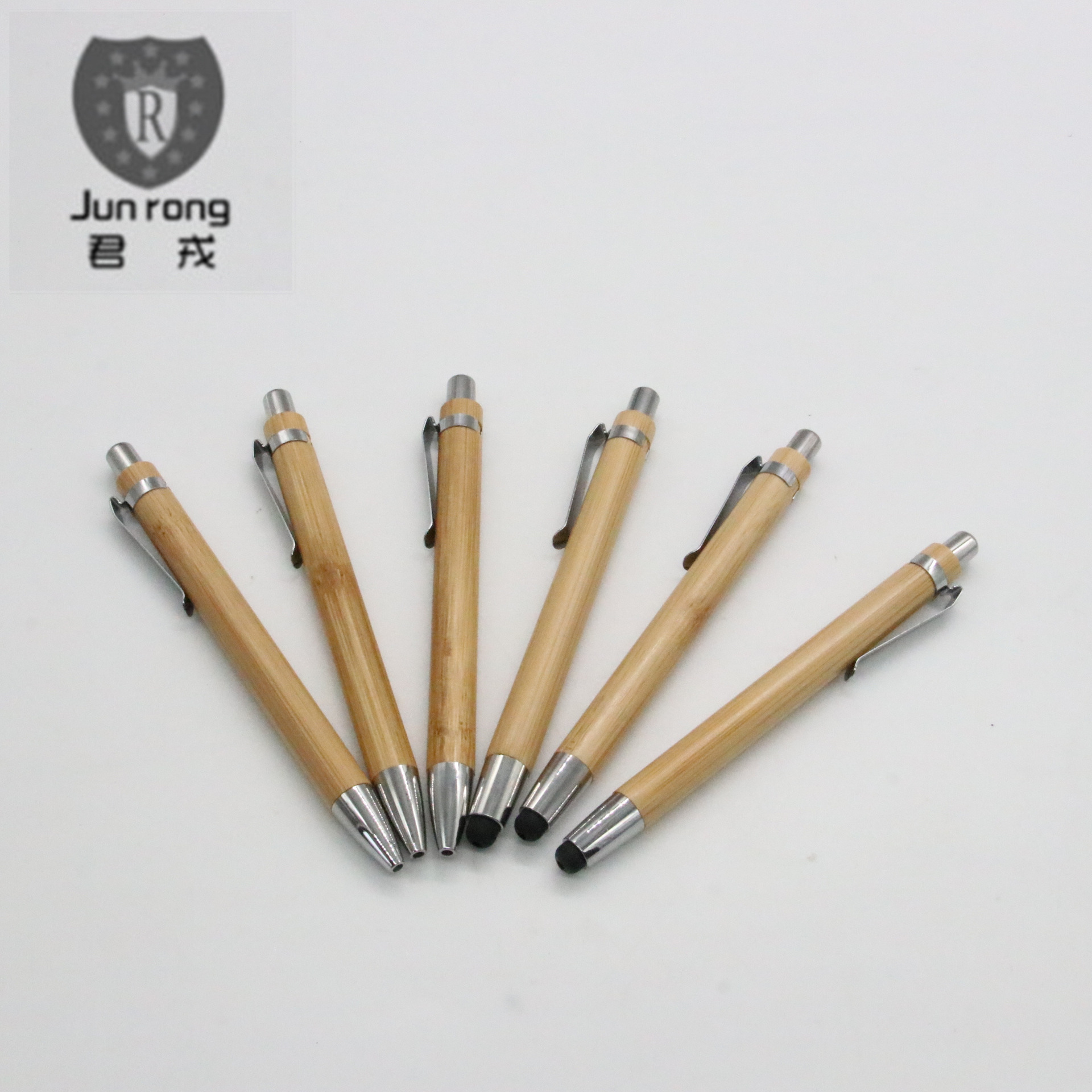 Prensa de bambú pluma táctil medio aceite recarga en stock fabricante diseño LOGO