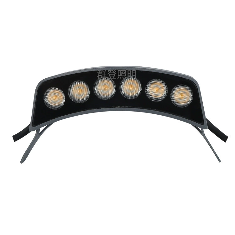 Новый скрытый гофрированный светильник производителя источника мощностью 6 Вт, освещение павильона старинного здания, изогнутая поверхность плитки, светодиодный гофрированный светильник высокой яркости