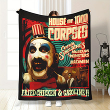 V 40163 Halloween fleece printed blanket ��ʥ������ӡ��̺