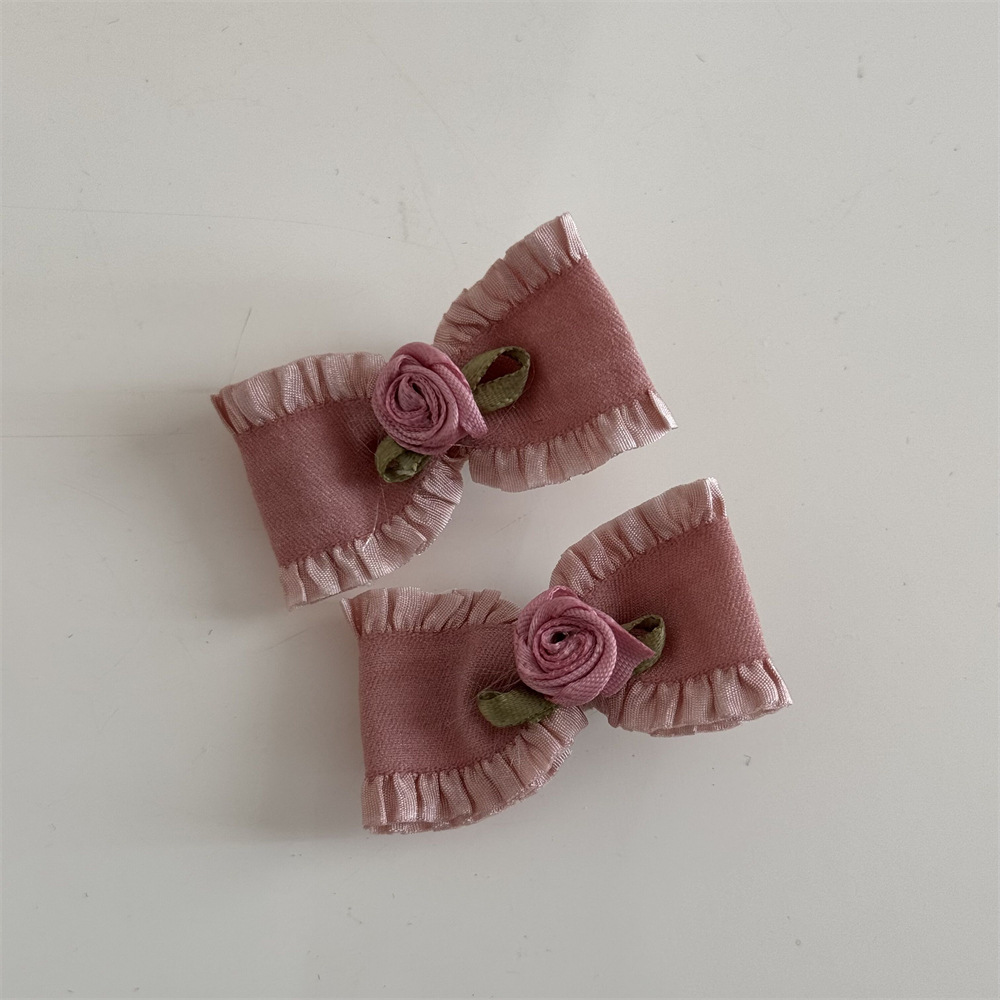 Women's Cute Rose Bow Knot Cloth Iron Hair Clip display picture 24