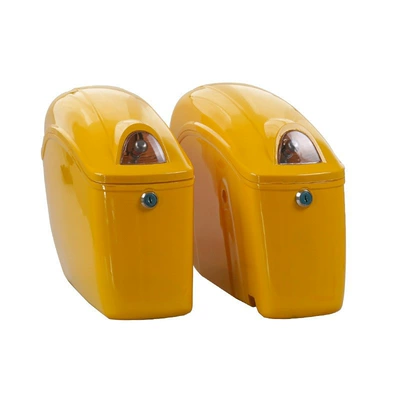 Prince motorcycle side box: Motorcycle trunk - k8-yellow-one-pair-without-rack