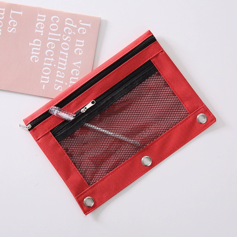 Двухслойный съемный пенал PVC для документов на молнии, прямые продажи с завода