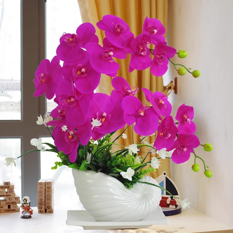 달팽이 PU 호접란 다크 퍼플 2개입