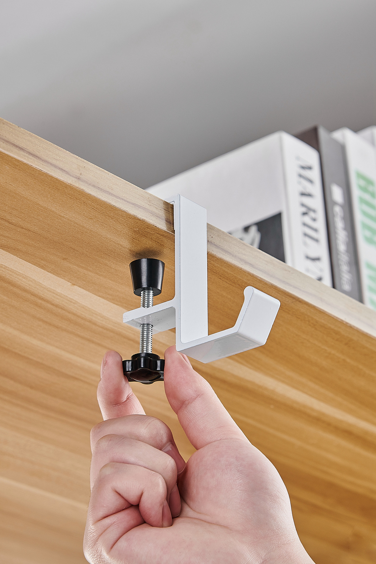 桌边挂钩:调节固定款单钩