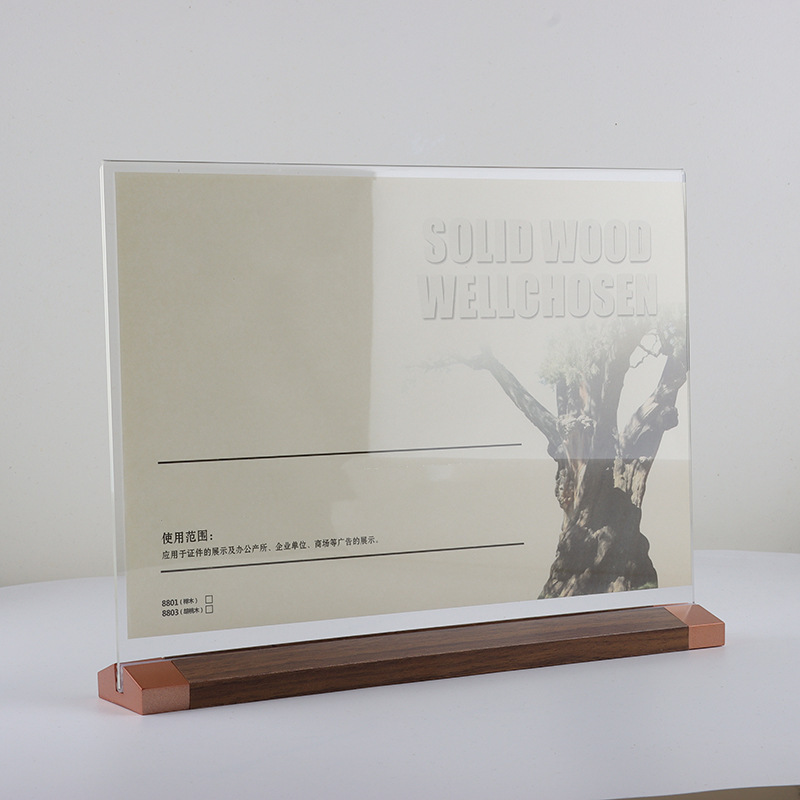 Youjian アクリルボードディスプレイスタンドテーブルカードデスクトップ広告スタンド透明スタンド 4 ディスプレイボード製品プロモーション展示|undefined
