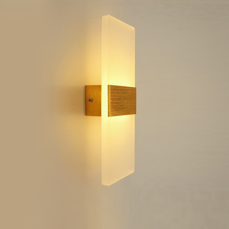 Lámpara de pared recargable Lámpara de noche de dormitorio Lámpara de pared de pasillo de escalera creativa de hotel Lámpara de pared led de sala de estar minimalista moderna