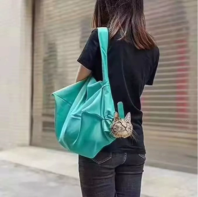 Трансграничная сумка для кошек Сумка для кошек Дорожный рюкзак на одно плечо Удобная сумка для домашних животных Фиксированная сумка для резки ногтей Сумка для кошек