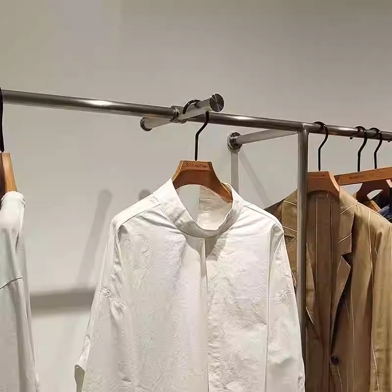 특수 이동식 이동식 비 펀치 스테인레스 스틸 활동 교수형 의류 디스플레이 랙 의류