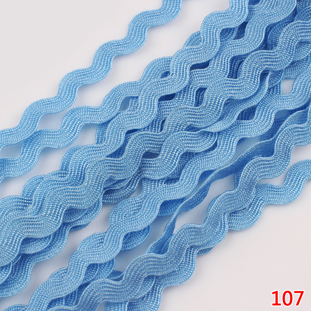 Cinta de polipropileno en S de 5mm, embalaje de regalo, cinta ondulada de color para el hogar, cinta de borde curvo al por mayor