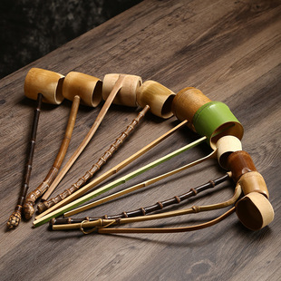 Bamboo Root Water Spoon Long Handle Tea Spoon Bamboo Wine Ripper Japanese-style Tea Spoon Water Water Scoop Wine Spoon Environmentally Friendly Wine Beat