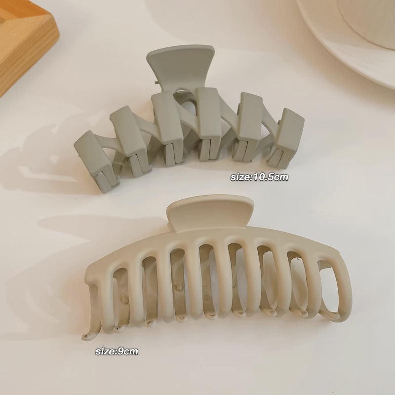 Horquilla de acrílico de las mujeres cuchara trasera updo clip de pelo grande celebridad de Internet elegante tiburón clip tocado simple horquilla