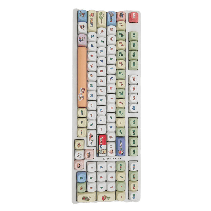 Клавишная крышка механического клавиатуры Crayon Shin-Class High Keycap, индивидуальная индивидуальная милой розовой сублимации