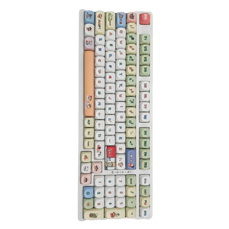 Клавишная крышка механического клавиатуры Crayon Shin-Class High Keycap, индивидуальная индивидуальная милой розовой сублимации