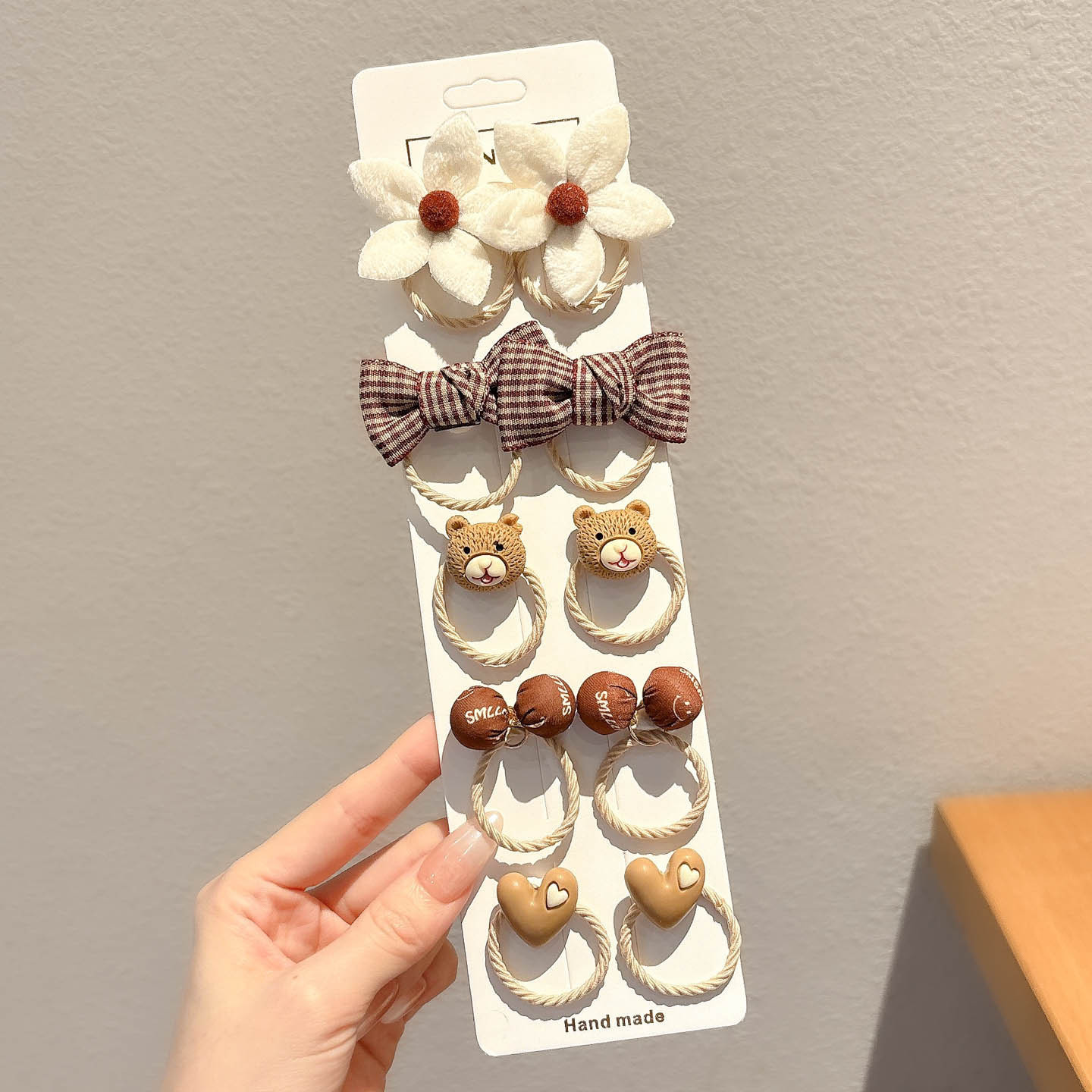 Baby pequeño pulgar anillo de cabello para niñas no lastimas correa de cabello para niños cuerda de cabello de alta elasticidad para niños