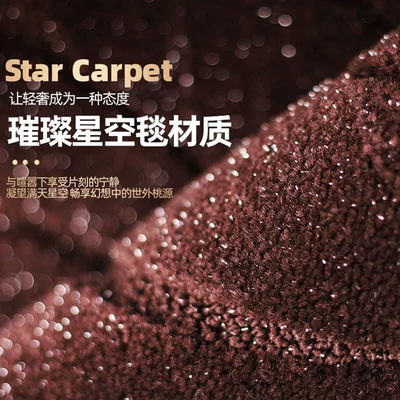 Double-Layer Starry Sky Silk Loop Floor – Modelə uyğun ayaqaltı