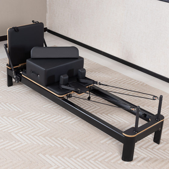 Pilates Aluminum Alloy Core Bed Yoga Bed Home and Business Dual Use Large Equipment Pilates Aluminum Alloy Small Black Bed