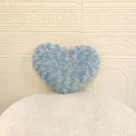 15629原单新款可爱毛绒玩具心形抱枕毛绒绒玩具娃娃爱心枕