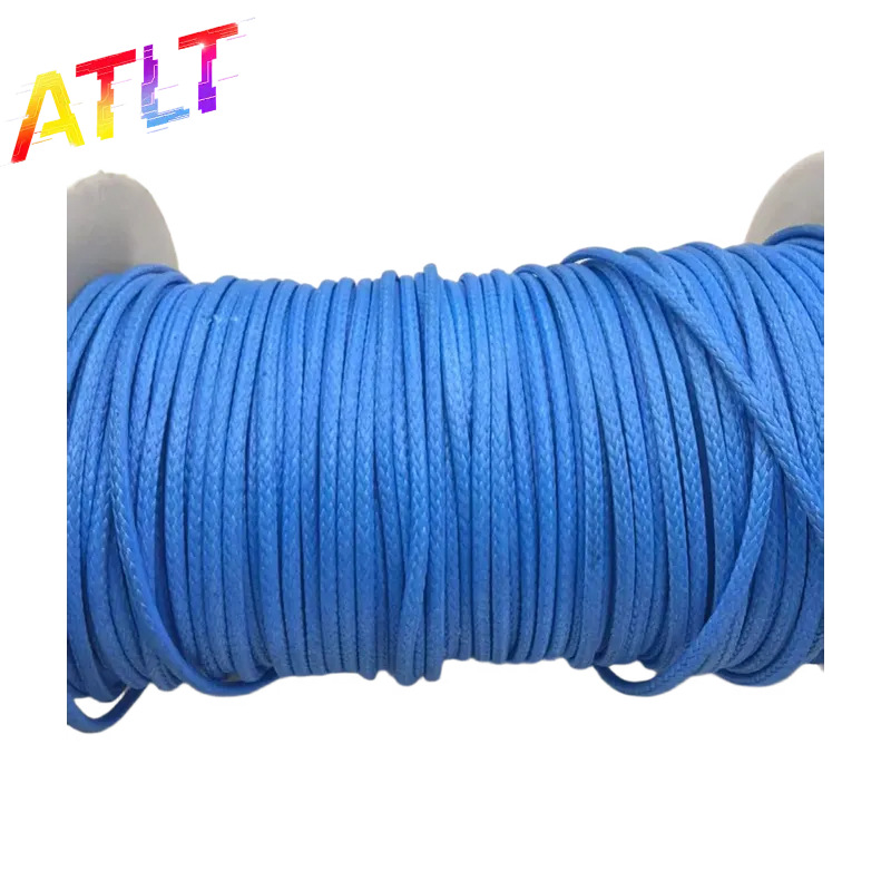 蓝色大力马编织绳 超高分子量聚乙烯户外帐篷箱包绳 海洋养殖网绳