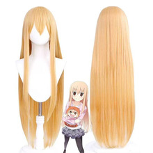 丝逸 干物妹小埋cos假发土间埋 浅金色长直发动漫cosplay仿真假发