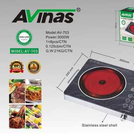 Avinas-703  EU Infrade Cooker 8PCS/CTN 0.125cbm