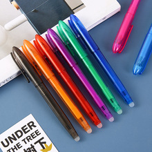 学生0.7可擦中性笔磨易擦可擦笔芯热转印花膜定制摩擦中性笔定 制