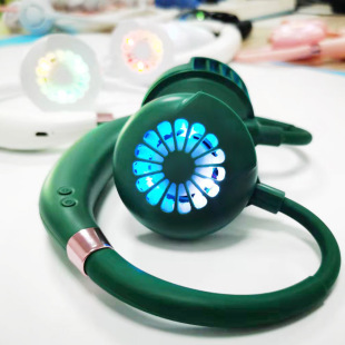 Internet Celebrity Bladeless Neck Fan Colorful Mini Lazy USB Charging Portable Quiet Folding Neck Fan