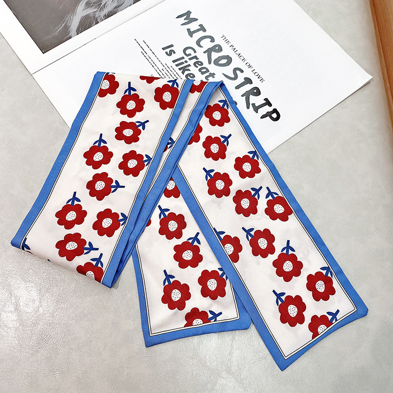 Nuevo estilo banda de pelo de las mujeres cinta corbata de pelo estilo coreano Cola de Caballo cinta pequeño arco fresco bufanda accesorios para el cabello cuerda de pelo mujeres