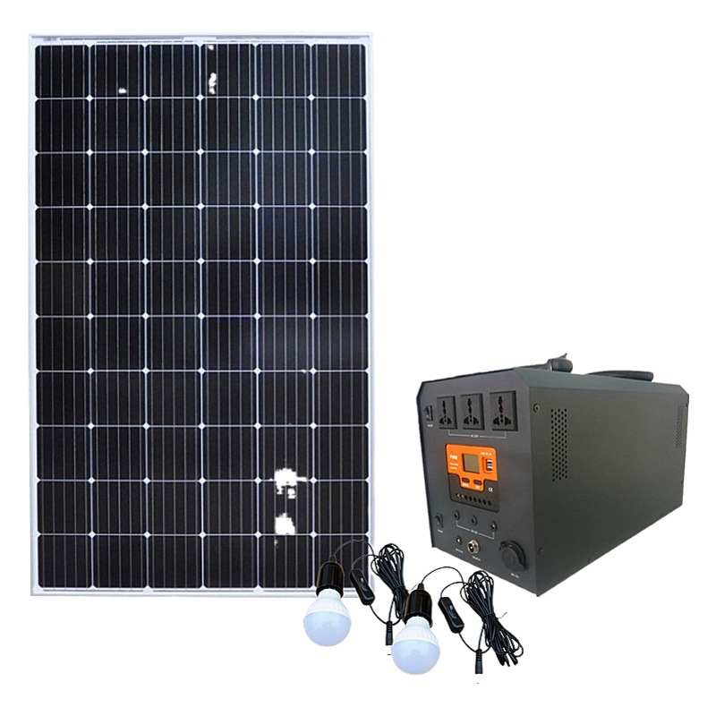 Kit de fuente de alimentación de almacenamiento de energía portátil para exteriores Sistema de generación de energía solar fotovoltaica doméstica Fuente de alimentación de almacenamiento de energía Fábrica de carcasa