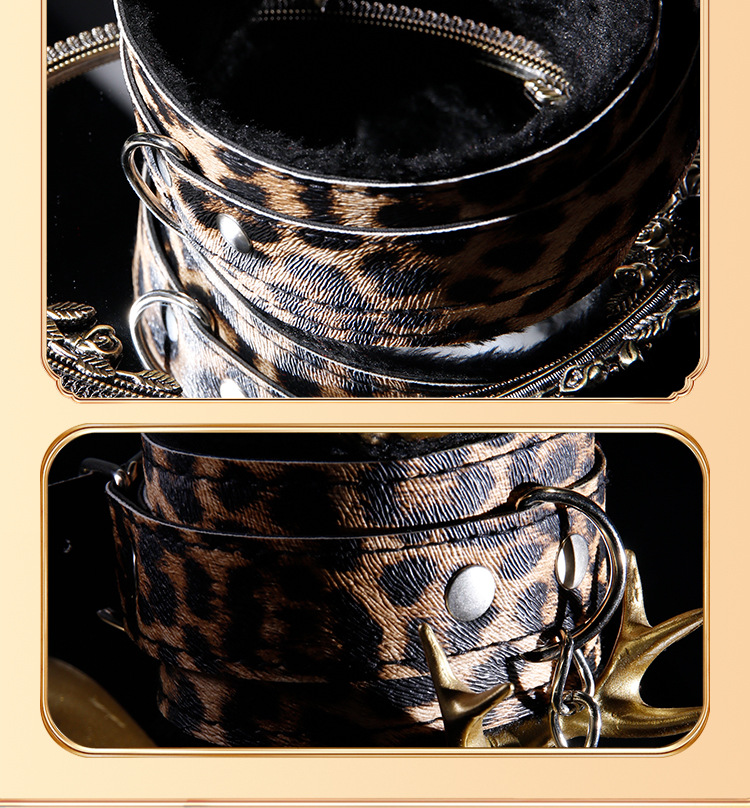 Jiuai Adult Bondage Binding Set with Mouth Ball, Whip, Nipple Clamps, Handcuffs and Ankle Cuffs — detail image 9