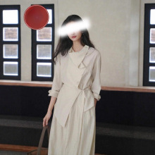 2025秋季新款清悠新中式清冷感松弛感知识分子风衬衫半裙套装秋