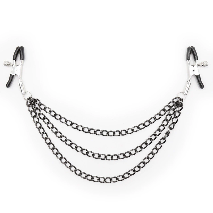 [Национальная сравнительная цена] Wildtoy Paradise SM Sex Furious Metal Three Chain Milk Packs Multi -color can be matched