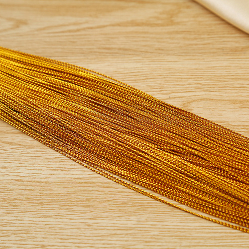 Gold and silver wire pendant cord 8 strands hollow gold wire DIY jewelry cord gift tying cord filigree 8 stranded cord