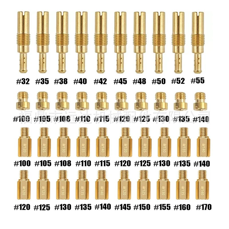 40pcs PWK PE CVK карбюратора основной объем отверстия main jet основной и побочный форсунки и отверстия для холостого хода