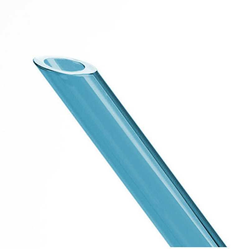 Envases perforados de vidrio puntiagudo color de paja resistente a altas temperaturas leche perla tienda de té jugo bebida paja