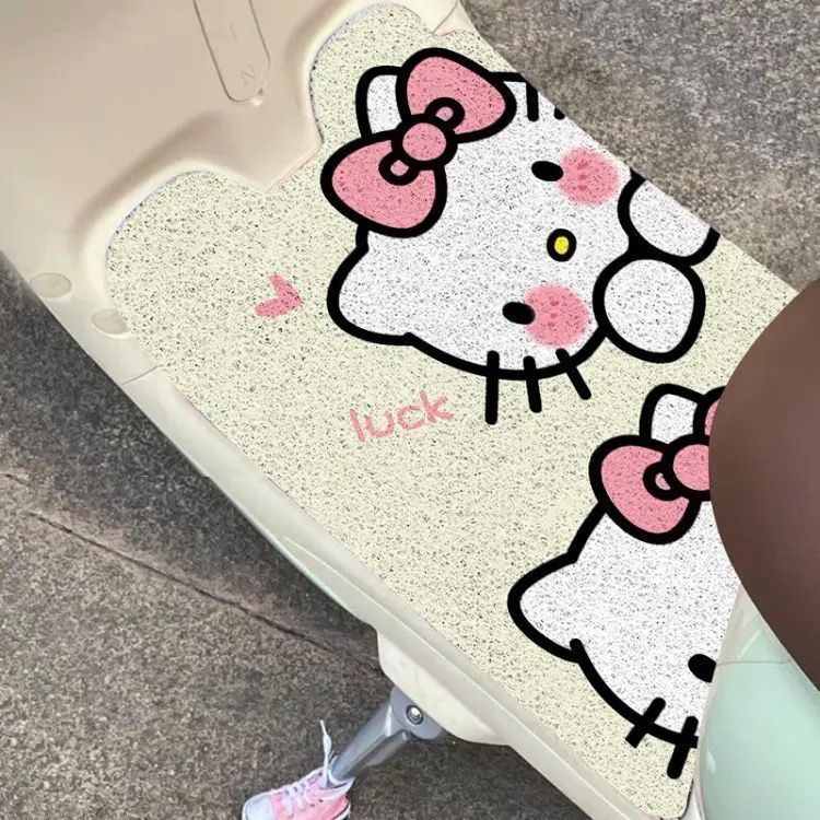 Cartoon Electric Vehicle Floor Mats, Wire Loop Floor Mats, Anti-Slip and Mud-Resistant, Self-Cutting Decorative Floor Mats, Easy to Maintain, Wholesale Direct Sales